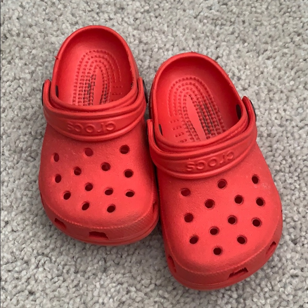 Red Crocs